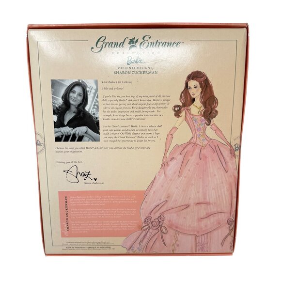 2001 Grand Entrance Barbie 53841 Sharon Zuckerman Design Collector Edition NRFB - Picture 4 of 5